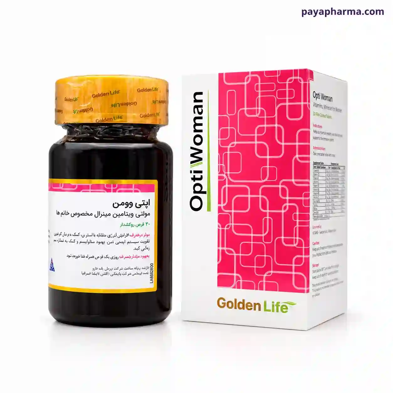 قرص Opti Woman گلدن لایف شیراز پایافارما